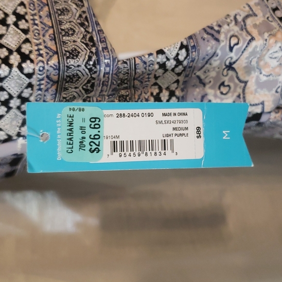 Ambrielle Swim Suit Sz M NWT - Picture 5 of 8